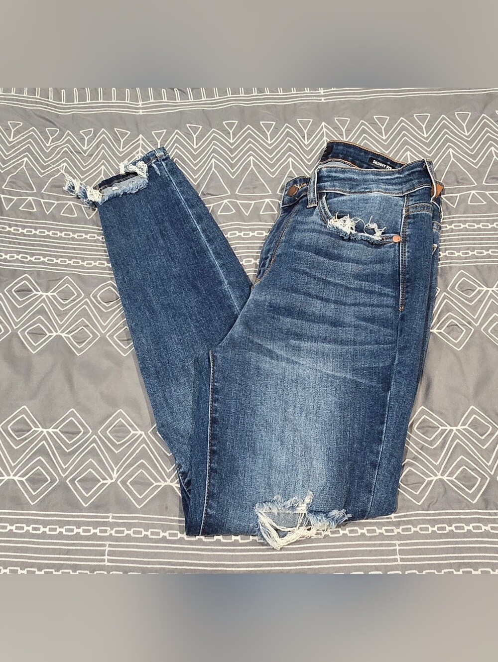 Judy Blue Distressed Skinny Jeans Size 7/28